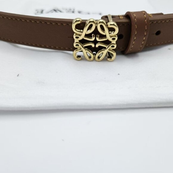 Loewe Luxe Brown Leather Belt for Refined Style